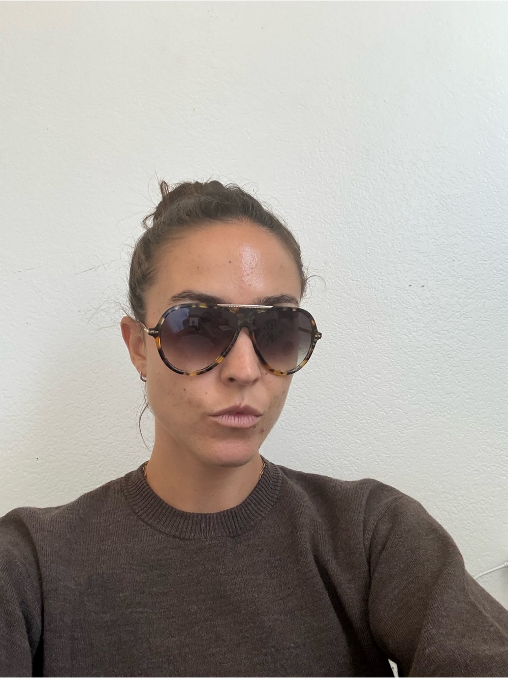 Isabel Marant Tortoiseshell Oversized Sunglasses - Brown/Black Gradient